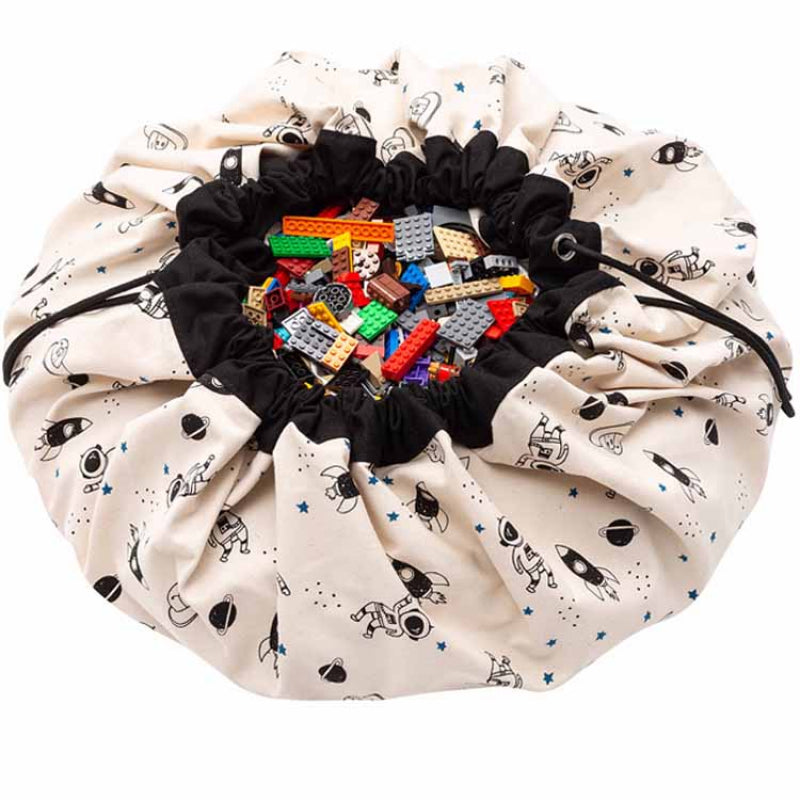 Play & Go - Space Glow In The Dark Sac De Rangement - Tapis De Jeux