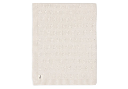Jollein - Couverture Berceau 75x100cm Grain Knit - Oatmeal