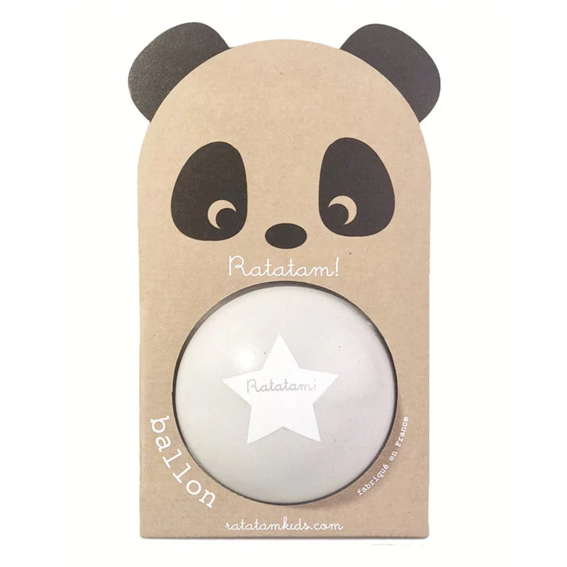 Petit ballon panda gris 12 cm
