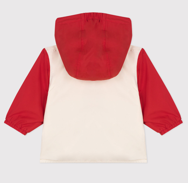 Petit bateau | Coupe-vent bébé imprimé colorblock, doublure milleraies