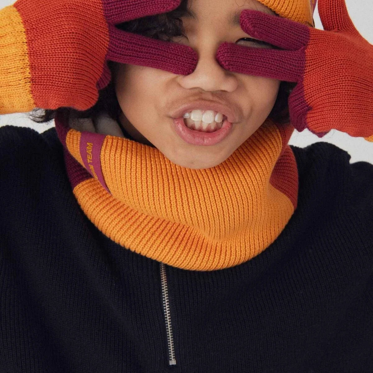 Snood Tricolore Marron Dream Team | Enfant