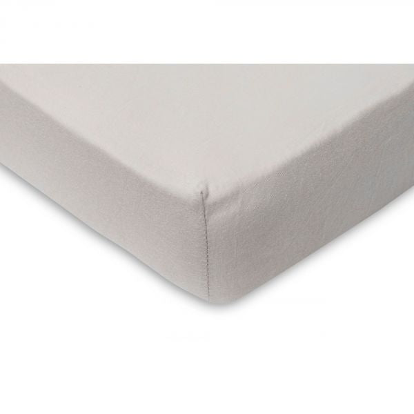 Jollein - Lot de 2 draps housses 60x120 cm en Jersey Ivoire et Nougat