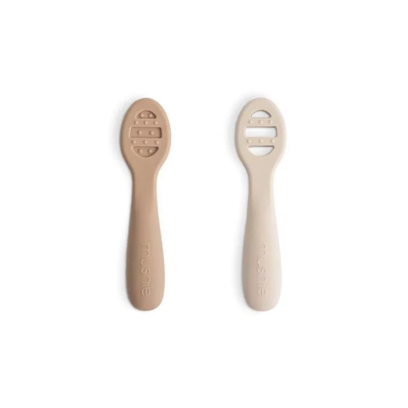 Mushie - Premières cuillères d'apprentissage - Beige/Marron