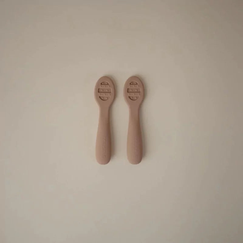 Mushie - Premières cuillères d'apprentissage - Beige/Marron