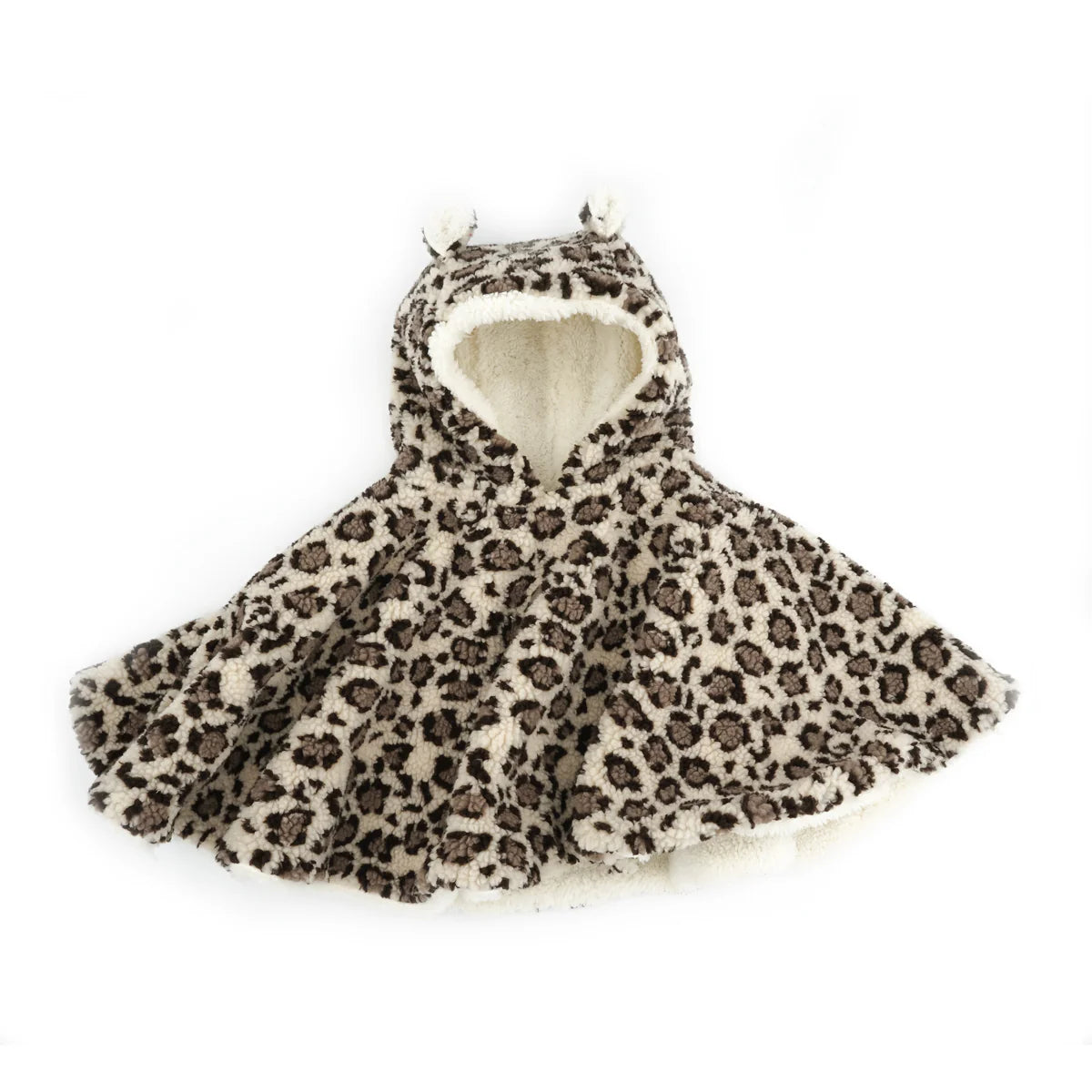 Poncho bébé léopard
