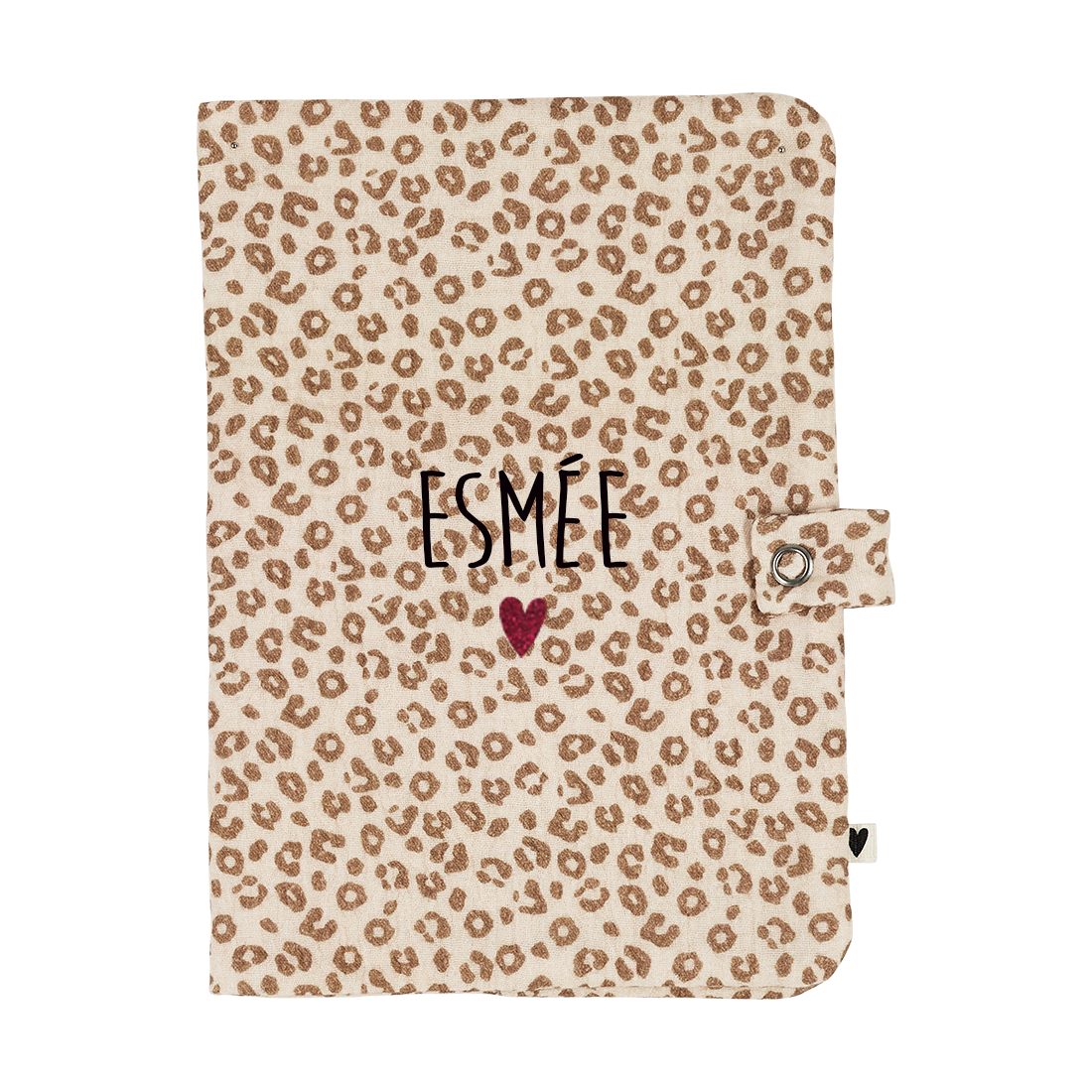Atelier Wagram | Protège carnet gaze léopard