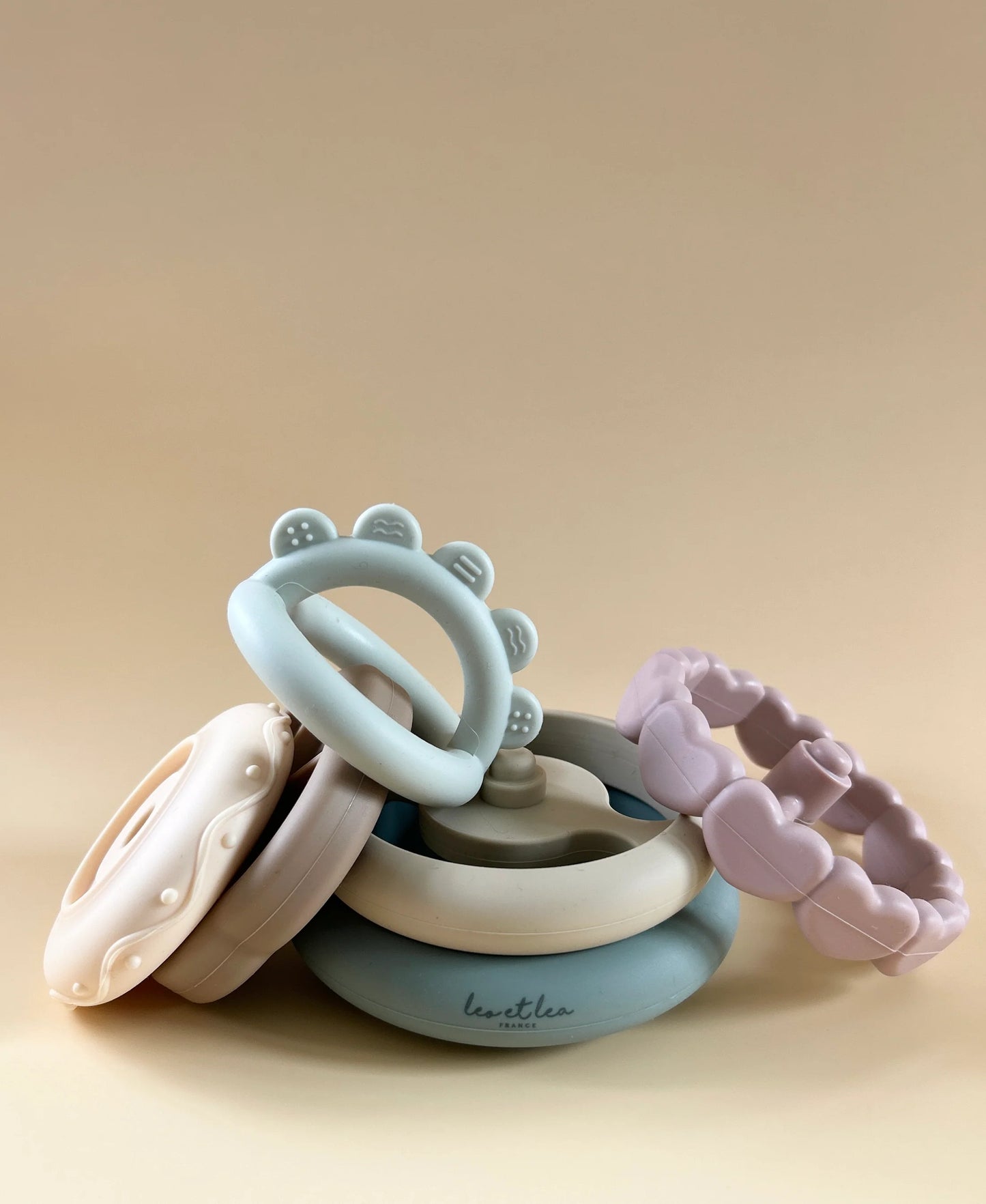 Stacking Toy, Paste, Silicone, leo et lea, Montessori