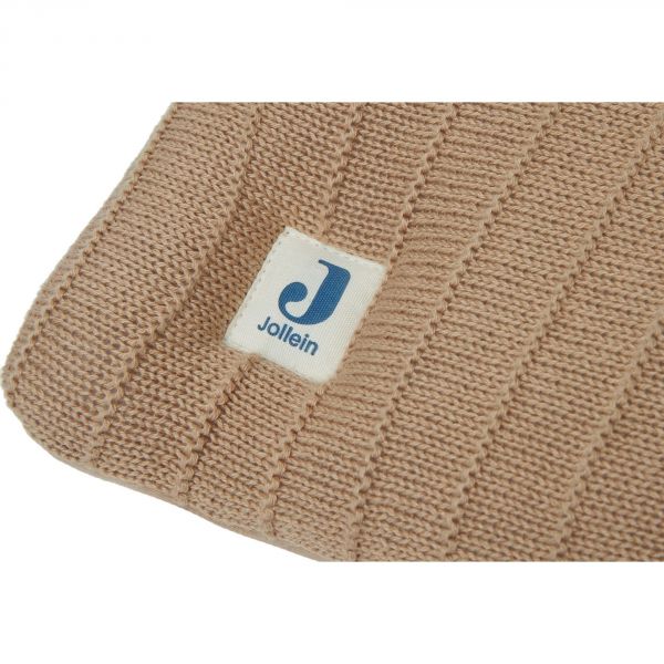 Jollein - Tapis de parc 75x95 cm Pure Knit Biscuit
