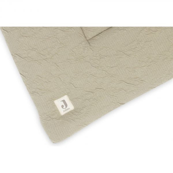 Jollein - Tapis de parc 100 x 100 cm Soft Waves Olive Green