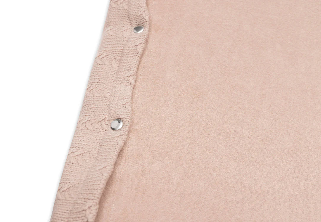 Jollein - Housse matelas à Langer 50x70cm Grain Knit - Wild Rose