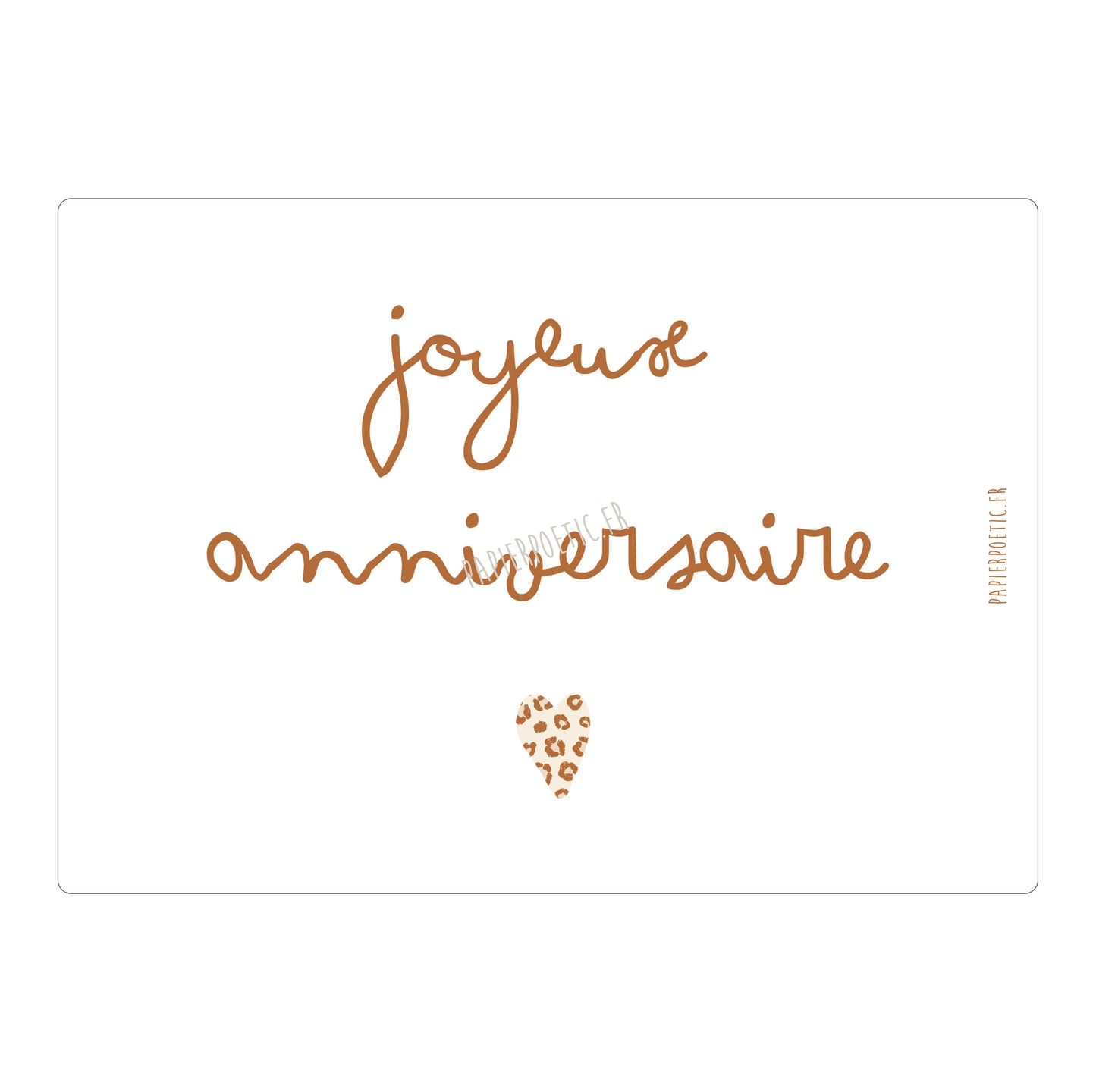 Carte/Card "Joyeux anniversaire Graou"