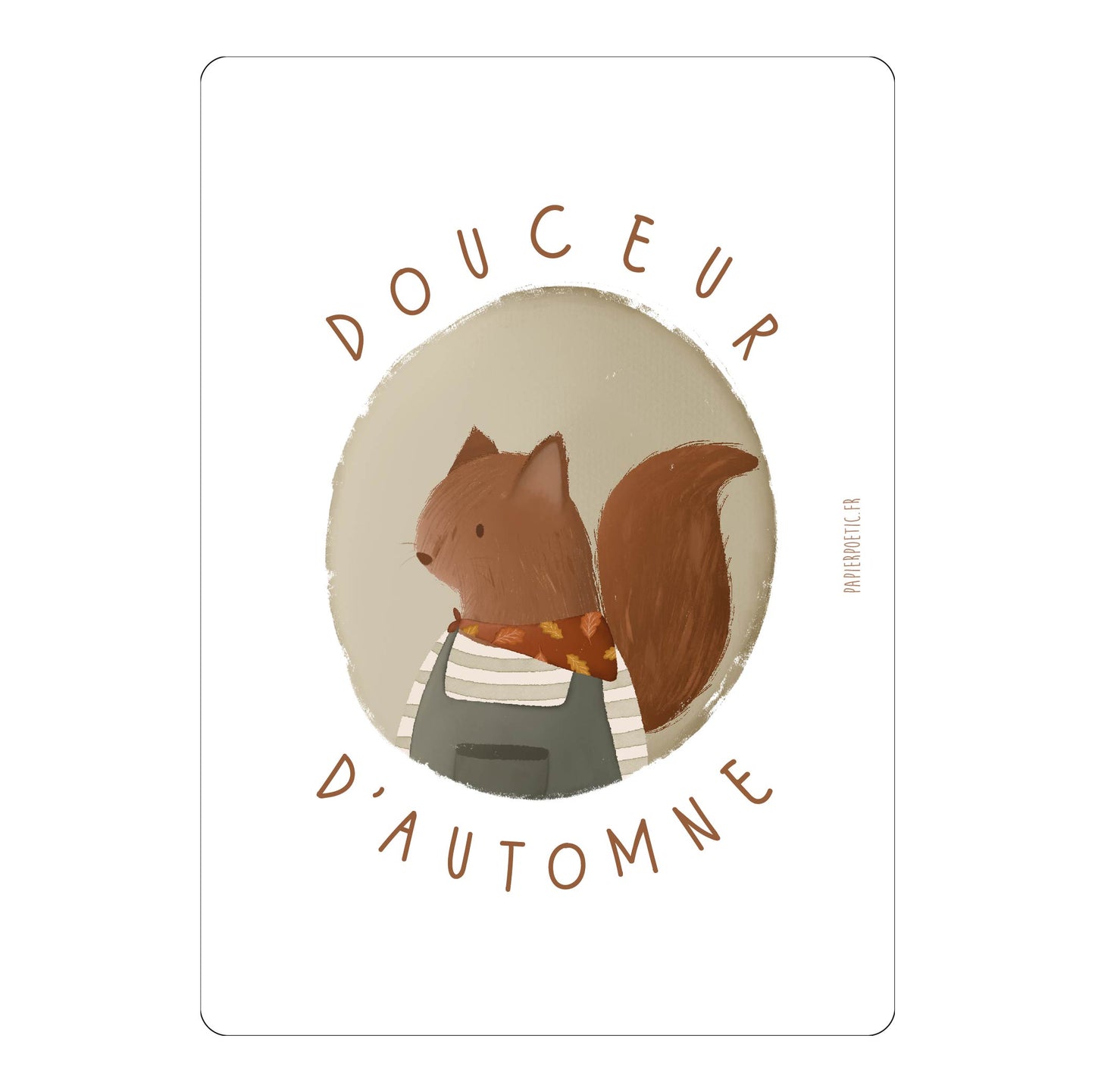 Carte  "Douceur d'automne"