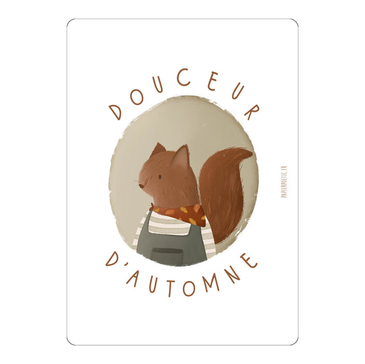 Carte  "Douceur d'automne"