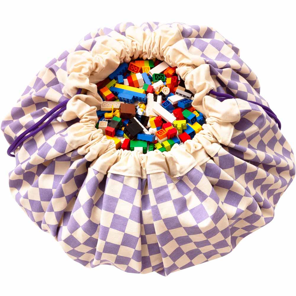 Play & Go - Vichy Purple Sac De Rangement - Tapis De Jeux