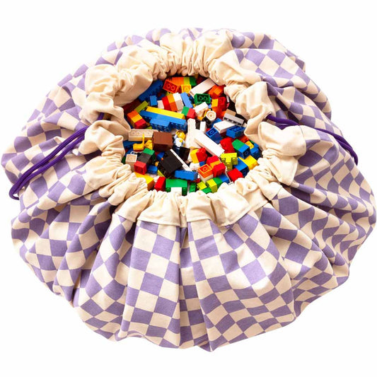 Play & Go - Vichy Purple Sac De Rangement - Tapis De Jeux