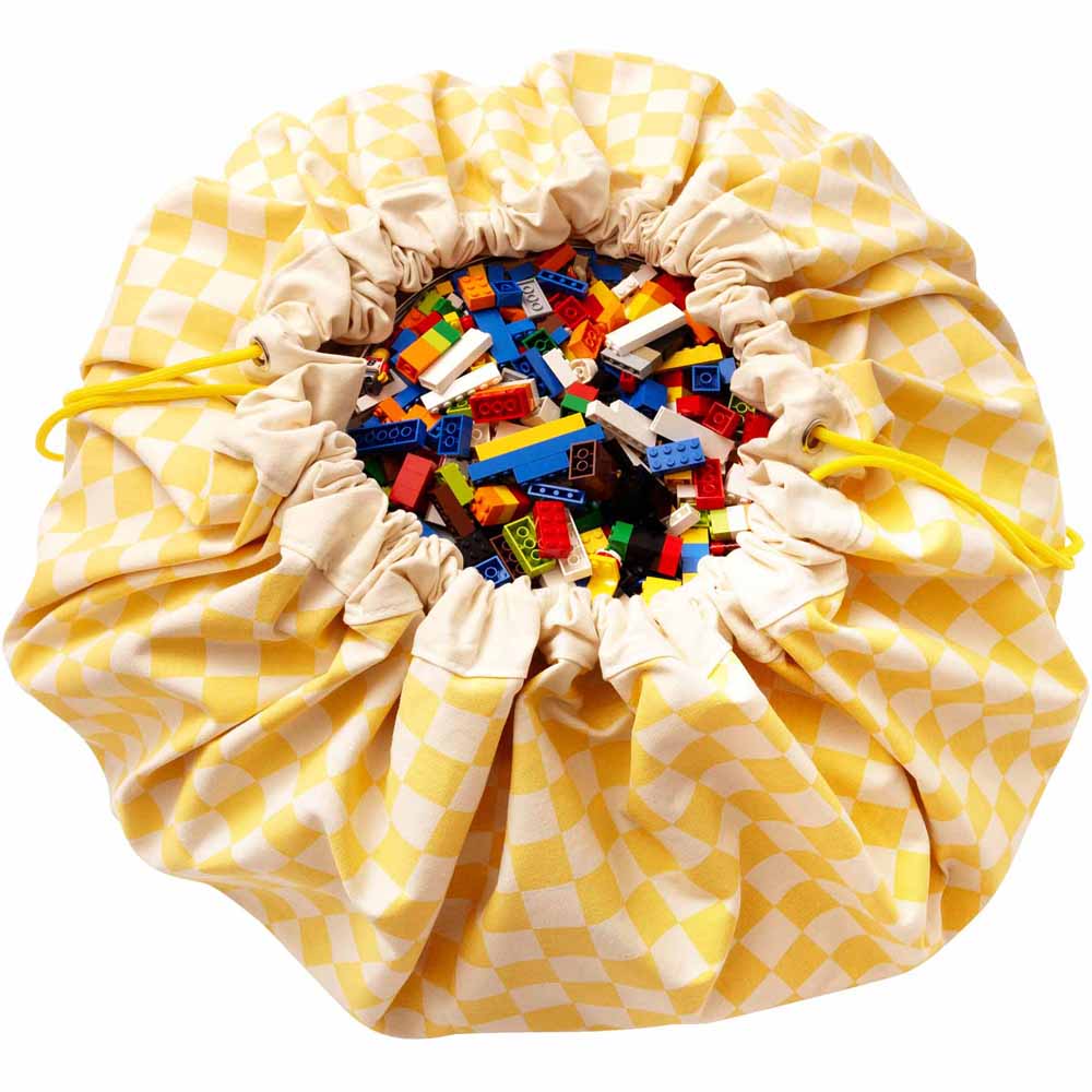 Play & Go - Vichy Yellow Sac De Rangement - Tapis De Jeux