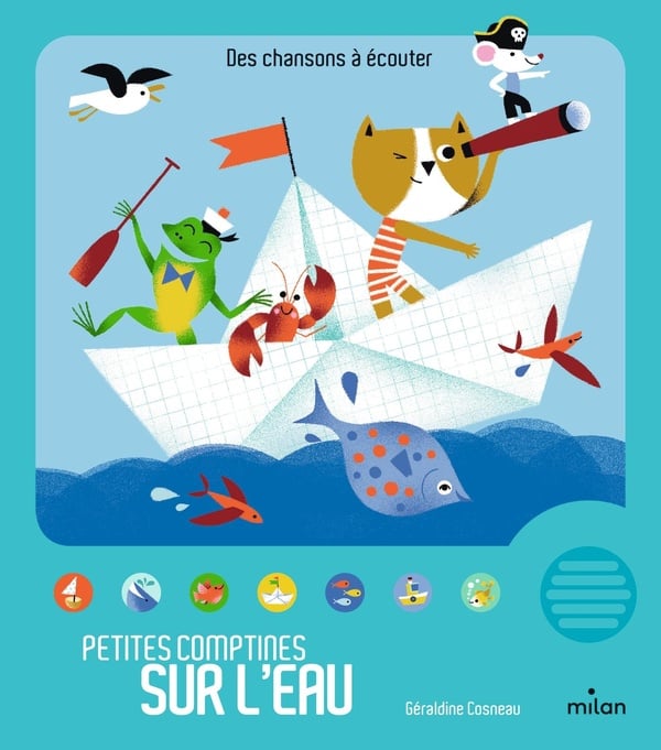 Livre sonore petites comptines sur l'eau
