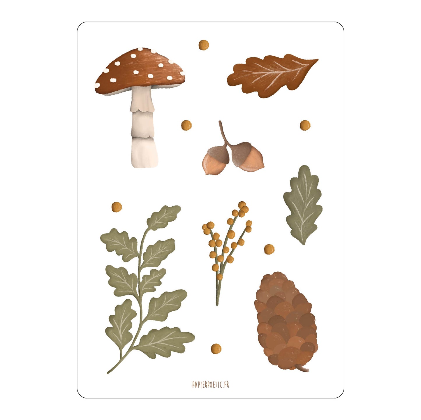 Carte "Éléments d'automne"