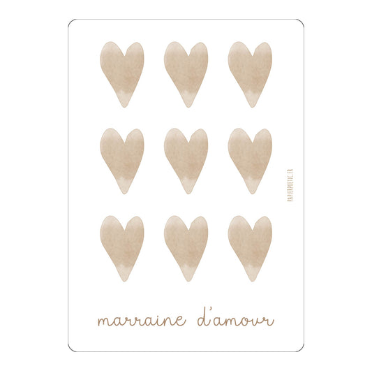 Carte "Marraine d'amour"