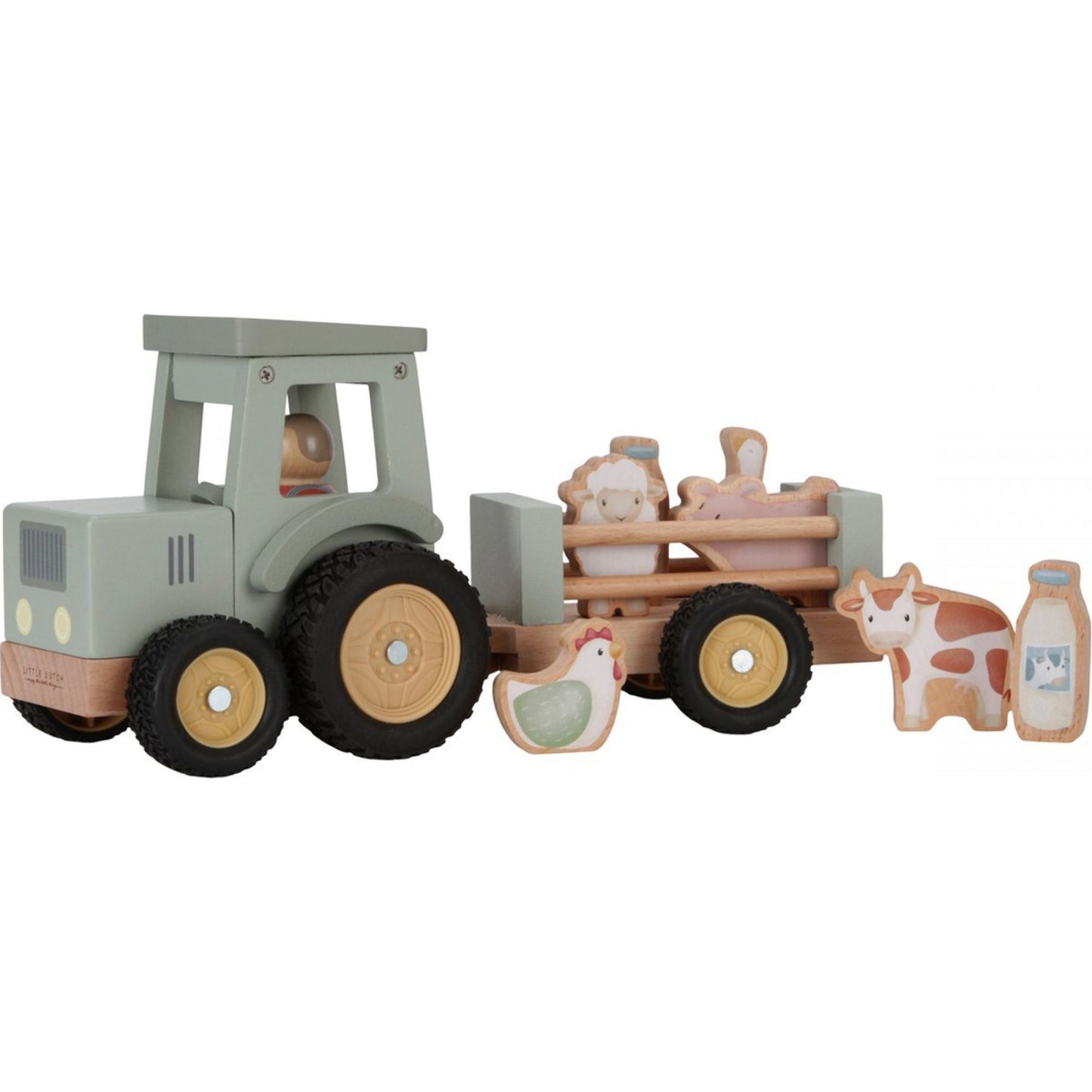 Little dutch - Tracteur avec remorque en bois FSC - Little Farm