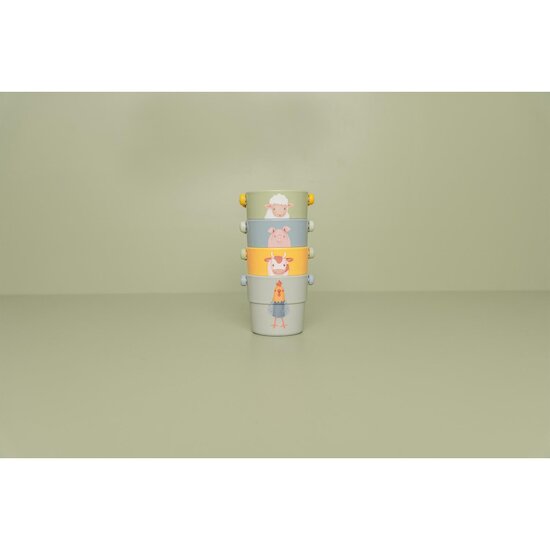 Little Dutch - Lot de 4 gobelets de bain - Little Farm