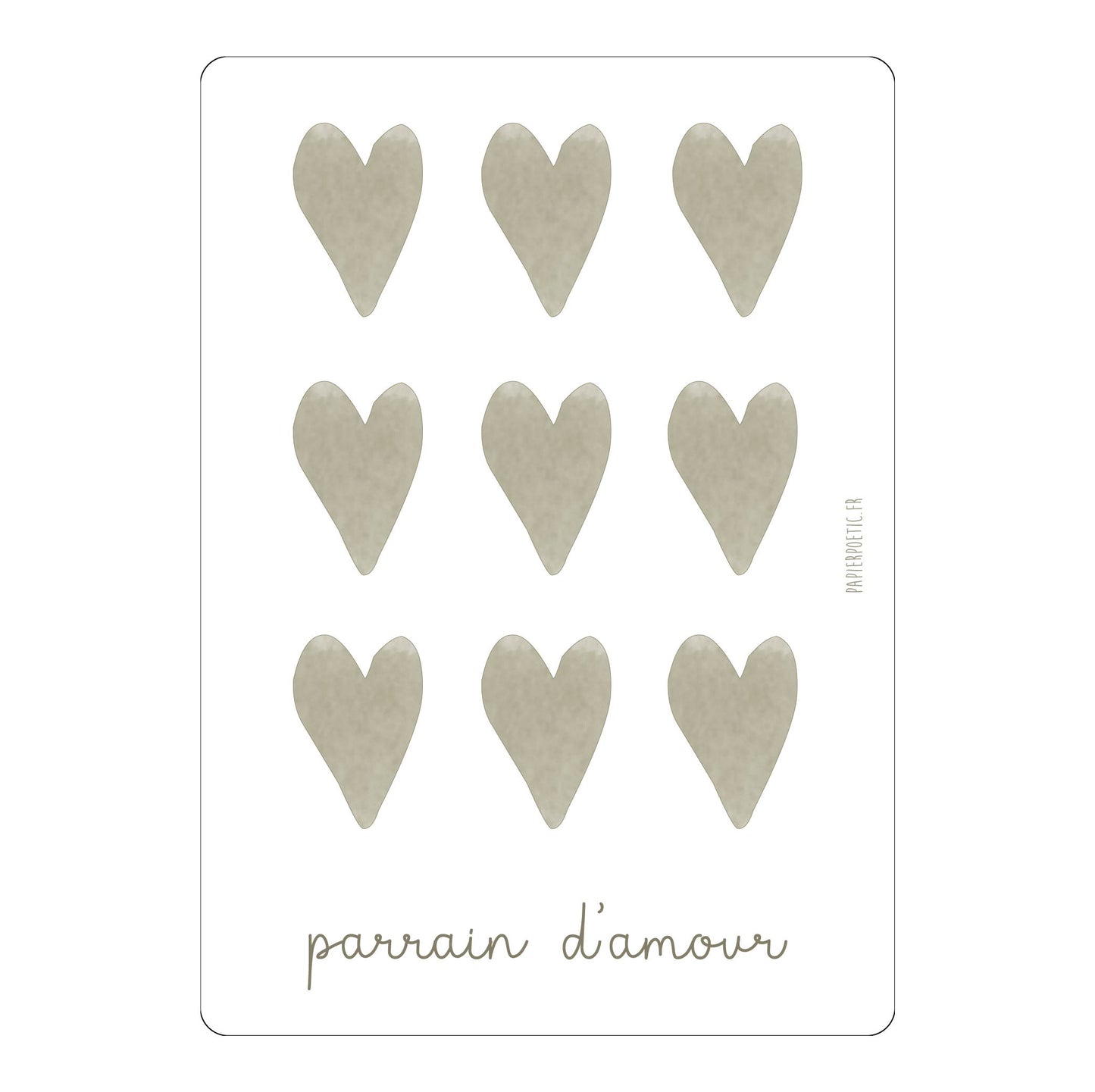 Carte "Parrain d'amour"