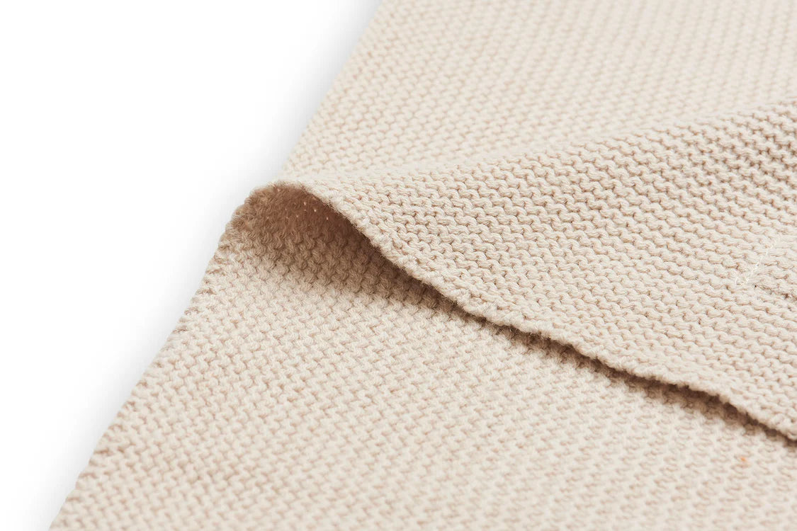 Jollein - Couverture Berceau 75x100cm Basic Knit - Nougat