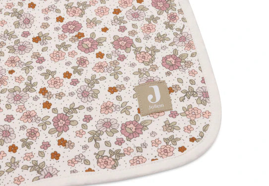 Jollein - Couverture Berceau Jersey 75x100cm - Retro Flowers