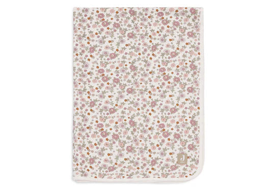Jollein - Couverture Berceau Jersey 75x100cm - Retro Flowers
