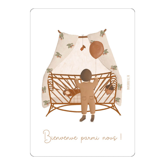 Carte  "Bienvenue parmi nous" automne