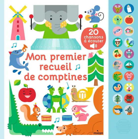 Livre sonore - Mon premier recueil de comptines