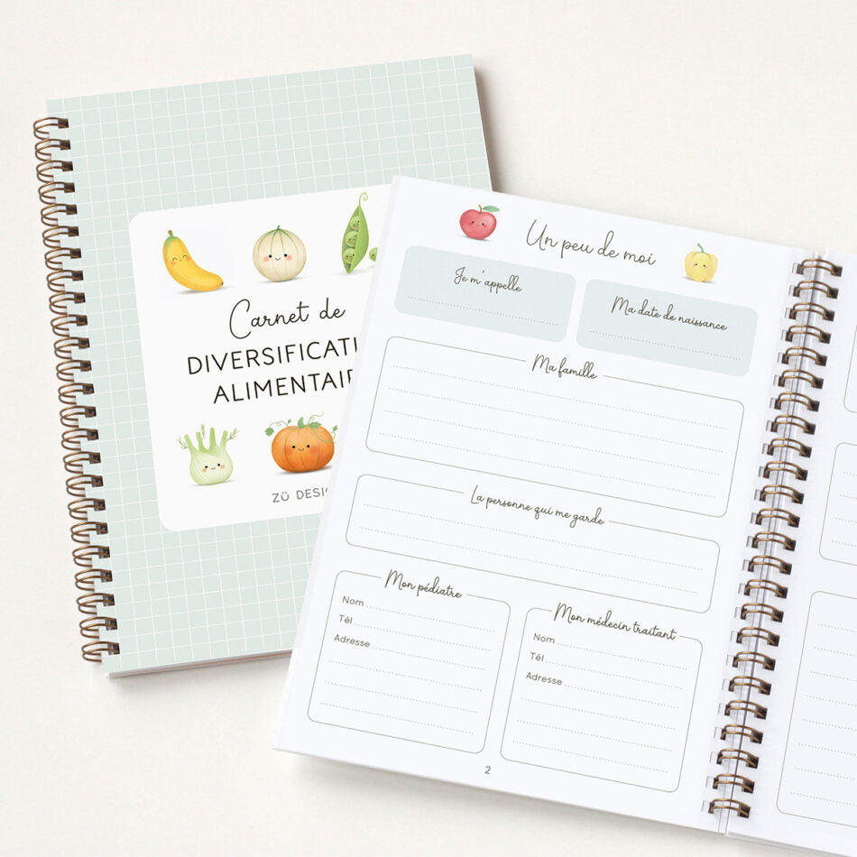ZÜ Design - Carnet de diversification alimentaire
