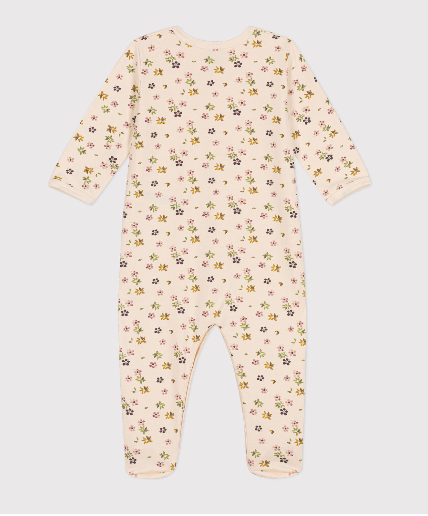 Petit bateau - Pyjama Dors bien chaud fleurs