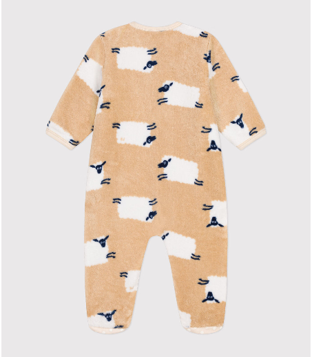 Petit bateau - Pyjama combichaud moutons