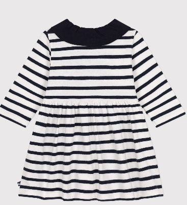 Petit bateau - Robe manches longues en jersey épais
