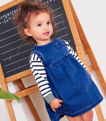 Petit bateau -  Robe en denim éco responsable