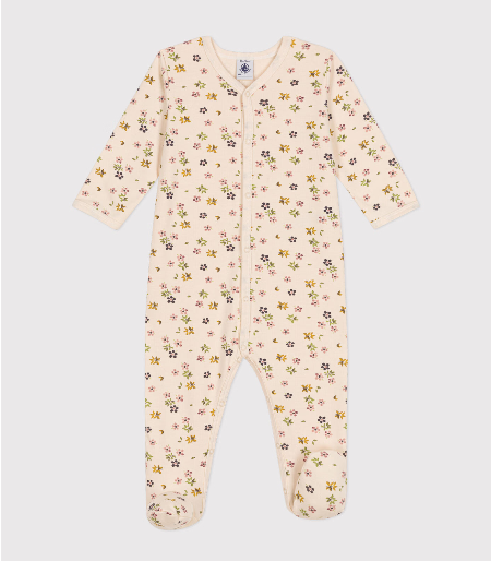 Petit bateau - Pyjama Dors bien chaud fleurs