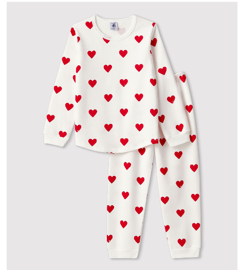 Petit bateau - Pyjama cœur rouge 3 ans