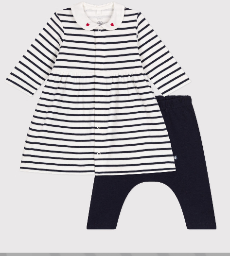 Petit bateau - Robe et legging en coton