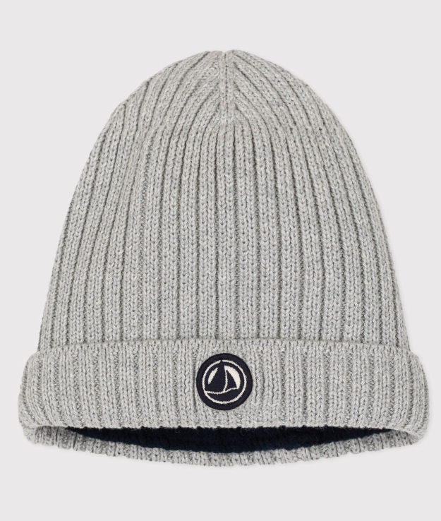 Petit bateau - Bonnet bébé en tricot doublé en polaire