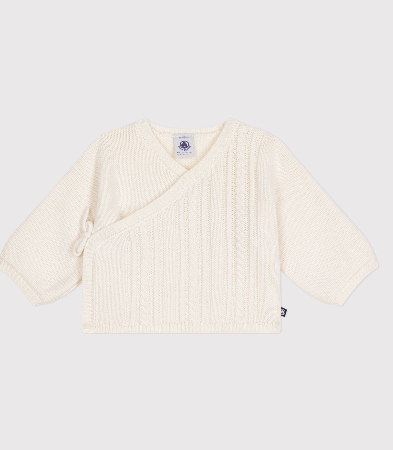 Petit bateau - Cardigan en laine et coton