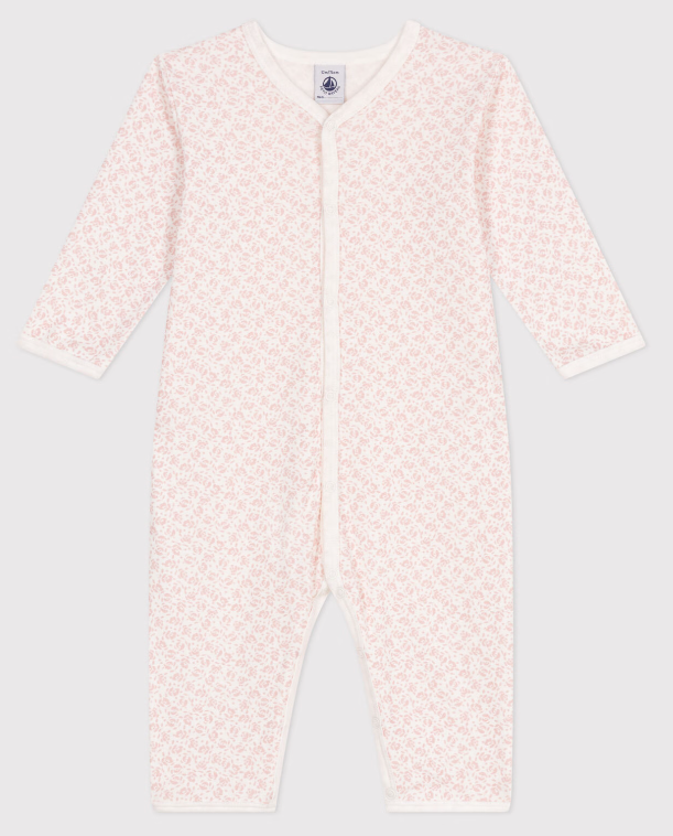 Petit Bateau | Dors-bien sans pieds fleuri en coton
