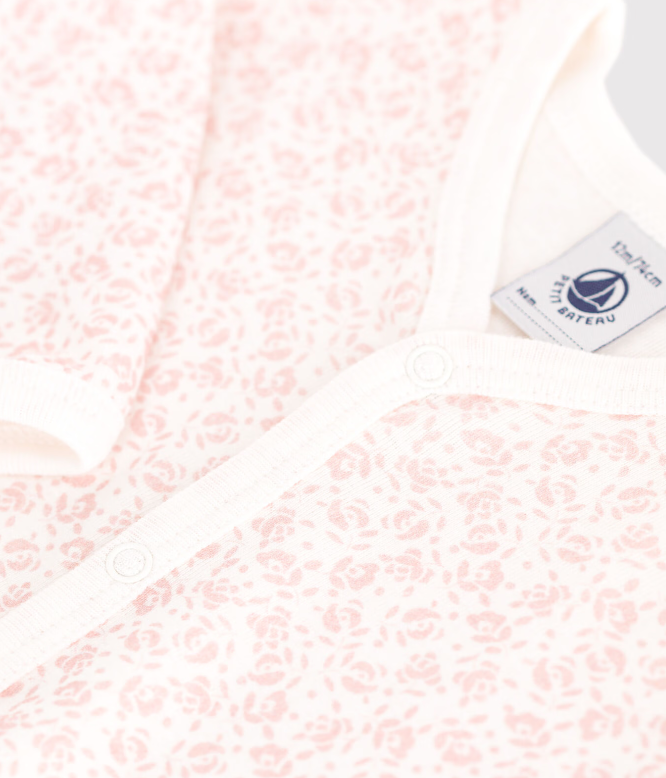 Petit Bateau | Dors-bien sans pieds fleuri en coton