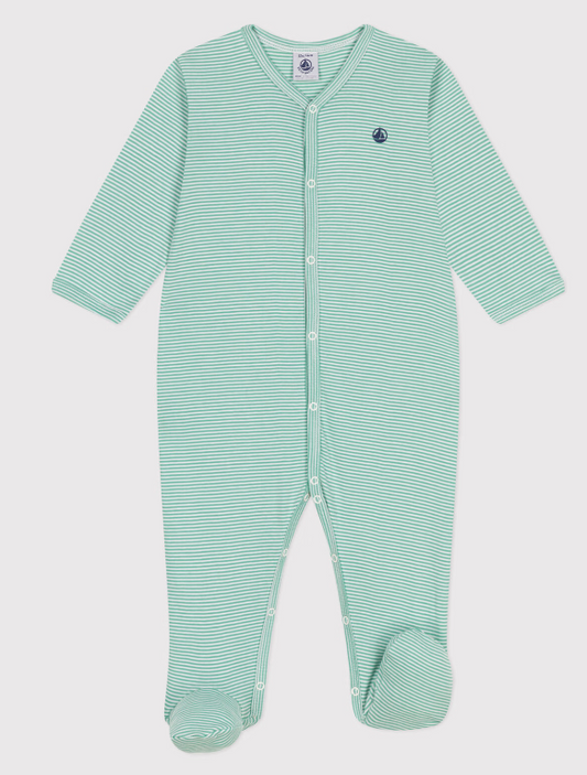Petit bateau | Pyjama bébé en coton à rayures