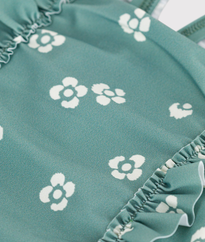 Petit bateau | Maillot de bain bébé une pièce à volants, imprimé fleuri