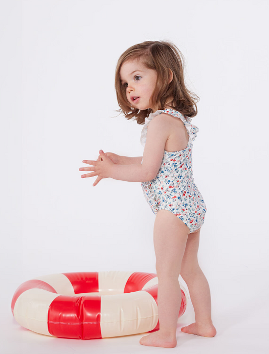 Petit bateau | Maillot de bain bébé une pièce à volants, imprimé fleuri