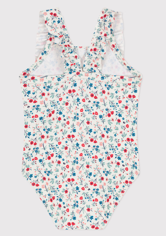 Petit bateau | Maillot de bain bébé une pièce à volants, imprimé fleuri