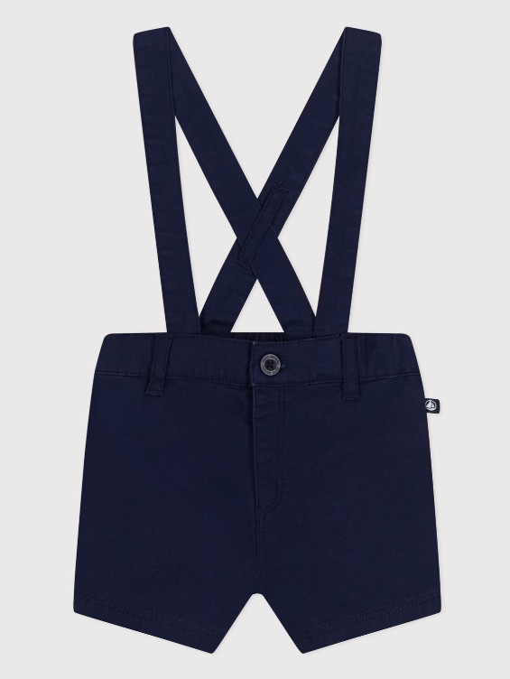Petit bateau | Salopette courte en serge bébé