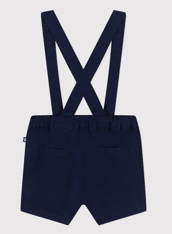 Petit bateau | Salopette courte en serge bébé