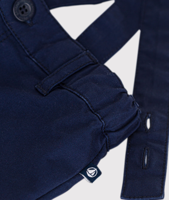 Petit bateau | Salopette courte en serge bébé